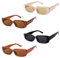 4 Stück Sonnenbrille Damen,Sunglasses Woman,Vintage Rechteckige Sonnenbrille,Retro Sonnenbrillen Bunt Set,Y2k Women Coole Schmal,Brille Mit Schutz Sunglasses,Eckig 90er Trendy Brille für Damen/Herren