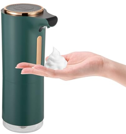 Seifenspender Automatisch, Wiederaufladbar Seifenspender Wandbefestigung 250ml Elektrischer Seifen-Spender mit Sensor, für Küchen, Hotel, Restaurant, Grün