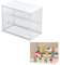 Siyecioa Vitrine en Verre pour Collection, Boîte de Présentation en Acrylique Transparent à 2 Niveaux pour Figurines Pop, Funko Pop, Mini Figurines, Objets de Collection, DIY (30×24×17.9cm)