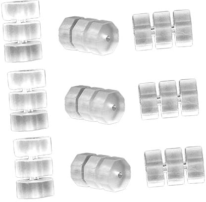 HONMEET 60stücke Transparente Fahrrad Bremse Bremszug Silikon O-Ringe Oktagonal Langlebig Schutzring Bremskabelrahmenschutz Zubehör Für Mountainbike Rennrad