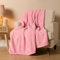 Brentfords Teddy Double Throw Pink Fluffy, Thick Warm Blanket for Winter Super Soft Cosy Comfy Fleece Throw Couch Cover Over Sofa Throw - Pink, 150 x 200cm
