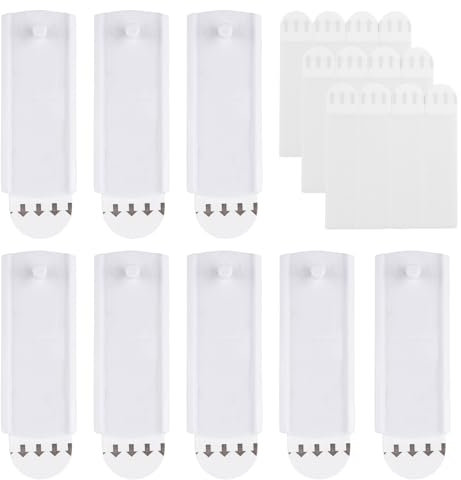 Batheidon klebenagel, bilderhaken selbstklebend – Beschädigungsfreie Bilderhaken, Strapazierfähig, Ohne Nägel, Ideal für Wanddekoration und Wohnräume – 8 Nägel & 12 Abnehmbare Klebestreifen