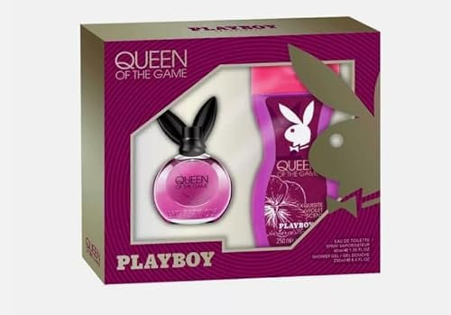 Playboy Set Queen of the Game Eau de Toilette, 40 ml, Spray + Duschgel, 250 ml