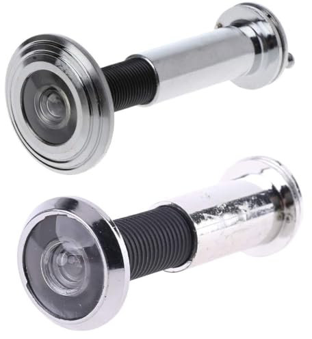 Riiichflowshop Judas en Acier Inoxydable pour Porte d'entrée avec visionneuse de sécurité cachée et privée Vision Large à 200 degrés