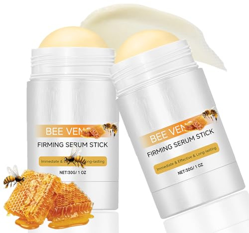 2PCS Bienengift Creme Stick, Bee Firming Serum Stick, Straffende Cremes, Anti Aging Creme für Frauen, Bienengift Gesichtsserum für Reduziert feine Linien und Fältchen
