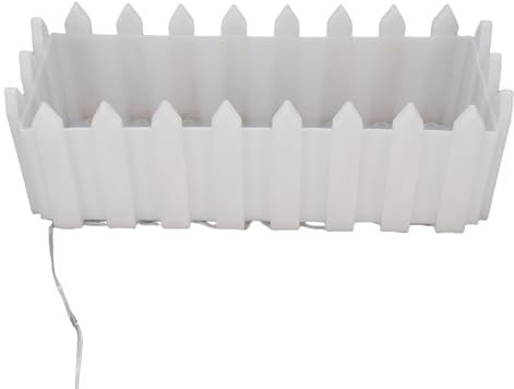 Luqeeg Solar Powered LED Planter, RGB 8 Modes Color Changing Light Up Plant Pot, Rechargeable Light Up Flower Pot with for Garden, Balcony, Patio Decoration