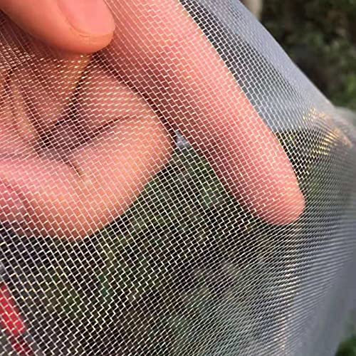 Insektenschutznetz, Gartennetz für Gemüsebeete, feinmaschiges Moskitonetz, hält Schmetterlinge, Insekten, Vögel und Schwarze Fliegen von Pflanzen, Erbsen, Grassamen und Früchten fern (Größe: