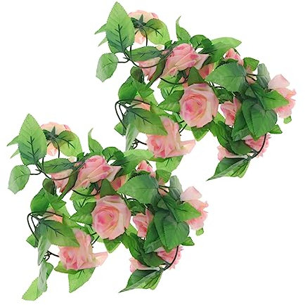 HOLIDYOYO 2 Rosas Artificiales De Imitación Plantas Verdes Violetas Falsas Plantas Artificiales Plantas De Imitación Rosas