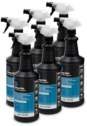Errecom Clima-Net, Detergente para Aires Acondicionados, Filtros, Baterías Aleteadas y Unidades Externas, 6 botes x 1 L