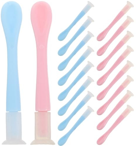 Hoement 20 Stück Teiliges Kontaktlinsen saugnapf Weiche Linsenentferner und Einsetzhilfe Wiederverwendbare Sichere Applikatoren in Blau und Rosa für Komfortables Augenschonendes