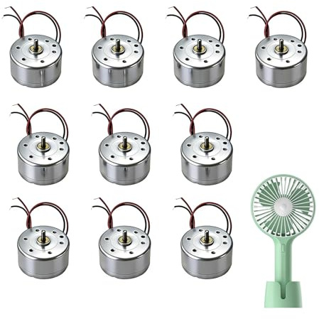 Conjunto de 10 Motores Miniatura RF-300 DC 3V a 3500 RPM: Ideal para Reparación de Juguetes Eléctricos, Mini-Ventiladores y Proyectos de Modelismo DIY con Enfoque Educativo en Conversión de Energía