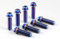 S-PARTS 4 x M10 x20/25/30/35/40/45/50/55/60/65/70 mm Standard Titan Flanschschrauben für Motorrad 1,25 mm Gewindesteigung, Large