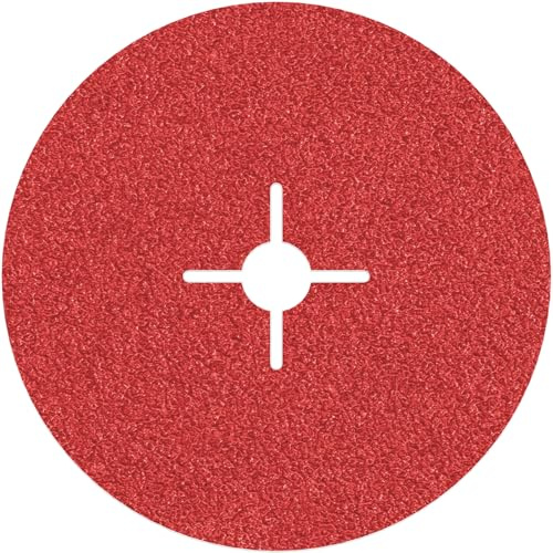Bosch 1x PRO Metal R780 Fibre Sanding Disc for Large Angle Grinders (for Steel, Stainless steel, Ø 180 mm, Grit 36, Professional Accessory Large Angle Grinder)