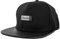 Blackskies Vanguard Snapback Cap Damen Herren Baseball Mütze Kappe Suede Kunst-Leder, Schwarz, Einheitsgröße