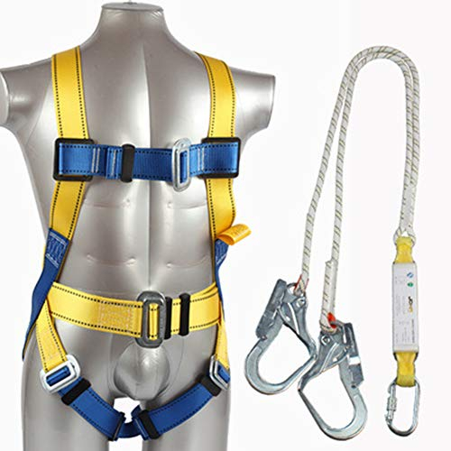 SJASD Safety Dachdeckerset,Lanyard-Gurtband Auffanggurt, Komfort,Fallschutzausrüstungen