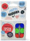 Putty Buddies Schwimmende Ohrstöpsel aus weichem Silikon, Blau, Rot und Grün, 3 Paar