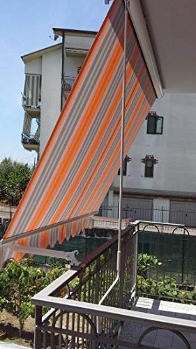 Tenda da Sole a Caduta L240xH260 cm con cassonetto - Tessuto Corti 100% Acrilico - Garanzia 2 Anni