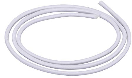 Trimming Shop 4 mm breite Bungee-Seil-Gummiseil, dehnbarer Gurt, runde elastische Schnur zum Nähen, Kajaks, DIY Bastelprojekte, Rucksack, Zeltstangen (weiß, 50 Meter)
