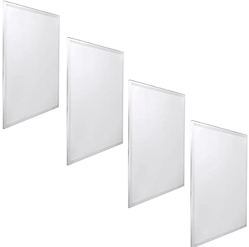 Jandei Panel LED para Techo, 59,5 x 59,5 cm, 48W, 3900 Lúmenes, Blanco, Pack de 4 (Blanco Frío 6000k)
