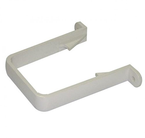 3 Pack RCS1W FLOPLAST Square Stand Off Downpipe Clips (White)