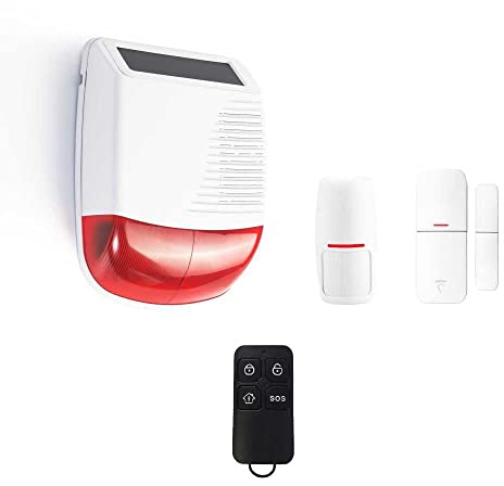 Kit Alarme Autonome extérieure Solaire pour Garage, Chantier
