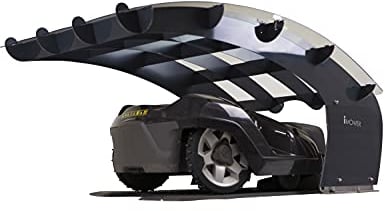 Idea Mower Garage for Robot Lawnmower Wing compatible with Husqvarna, Charging Station Cover, Aluminium Composite Protection