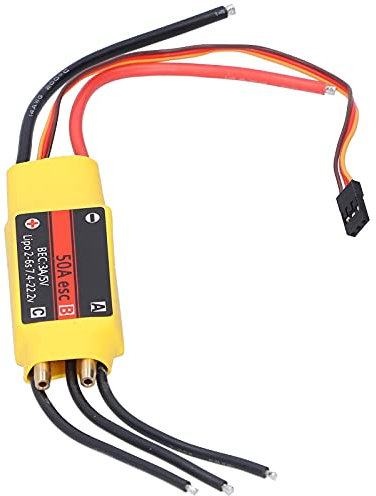 Contrôleur de Vitesse électronique ESC, 50A Contrôleur de Vitesse électronique sans Balais à 2 Voies pour Modèle de Bateau RC Accessoires de Maquette de Bateau