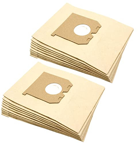 vhbw 20x Sacs compatible avec Volta 1670, 1870, Original V3, U1610, U1800 aspirateur - papier, 24cm x 18cm, couleur sable
