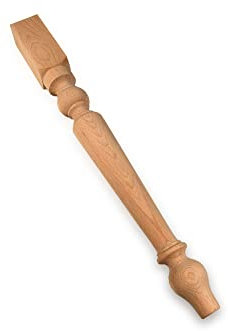 Ignatius Tischholzbein Tischbein Holzbein Holz Pappel Höhe: 760 mm Durchmesser 75mm, 1 Stück