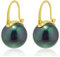 Huge Tomato Perlenohrringe, Ohrhänger mit Perlen, 14mm große Perlenohrringe mit Sterlingsilber, 14K Gold überzogener Verschluss, elegantes Geschenk für Frauen