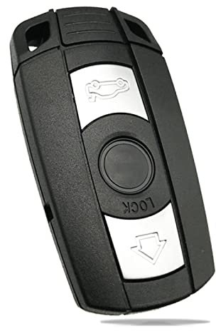 LadyCent 1 Pcs Key Shell Cover Car Key Case, For Bmw 1/3/5/6 Series E60 E90 E91 E89 E87 E92 E70 E71 E72 E82 E88 X5 X6,with Battery Holder