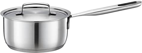 Fiskars Stieltopf, 1,5 l, Unbeschichteter Topf, Für alle Kochfelder geeignet, Recycelter Edelstahl, All Steel, Silber, 1064750