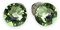 Silber Swarovsk. 7mm Kristall mit 925 Sterling Silber Ohrstecker Ohrringe Ohrhänger Xirius Rose peridot