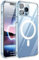 BRELIE Magnetic Phone Case with Privacy Screen Protector, Compatible with iPhone 13, MagSafe Wireless 20W Charging, Shockproof, Anti-Scratch Clear