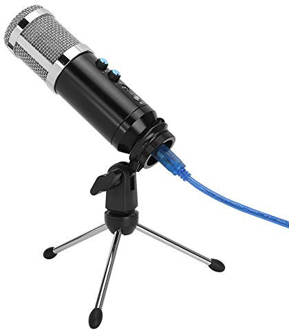 Microfono con Voce Chiara Ad Alta sensibilità e Riverbero Integrato, Microfono a Condensatore per PC (#2)