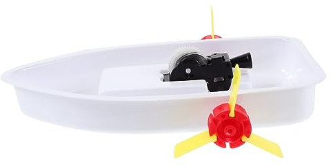 Toyvian DIY-schiffsmaterial Modellboot Puzzle Realistisches Segelbootmodell Pädagogische Bootsmodelle Segelboot Selber Bauen Zusammenbau Eines Bootsspielzeugs Gizmo Kind Handbuch Weiß Abs