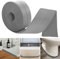 Plinthe PVC Souple, Plinthe Souple Autoadhésive 35mm x 20m, Plainte Adhesive PVC, Plinthe Adhesive - Angle Plinthe Cuisine - Baguette Finition PVC - Convient pour la Cuisine et la Salle de Bain (Gris)