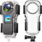 iEago RC Waterproof Case for Insta360 One RS 1 inch 360 Edition, 40M/131FT Diving Case Protective Shell Underwater Dive Housing Case with Screw Mount and Base Adapter Action Camera Accessories