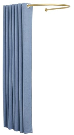 UYHBCNQD Mobile duschkabine Mobile Umkleidekabine, Umkleidekabine aus Metall, U-förmige Metallführungsschiene, geräumige Umkleidekabine, wandmontierte Umkleidekabine wiederverwendbar