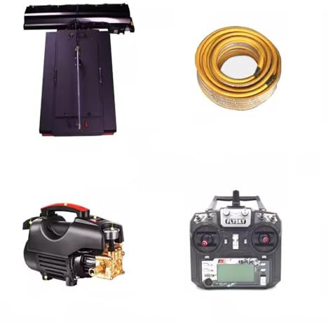 ZCBYBT Kit de Robot de Nettoyage de Panneau Solaire de Nettoyage de Panneau photovoltaïque de télécommande avec la Conduite d'eau de 100M, pour la Pente fonctionnante < 15°