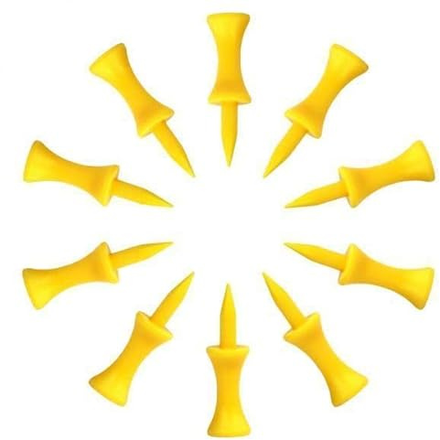 F Fityle 3x10 Stücke Golf Tees Golf Nagel Grenze Pin Outdoor Sport Versorgung 43mm Gelb, Gelb, 3 STK.