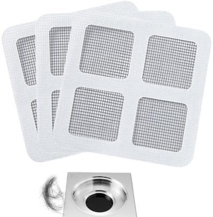 Haarablauffänger – Duschbodenablauf-Aufkleber, 3 Anti-Verstopfungs-Haarfänger, Bodenablauf, Duschablauf, Bodenablauffilter, Sieb, für Badezimmer, Küche, Spüle, Boden