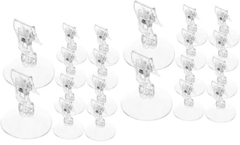Amosfun 2 Set Tenda da Doccia con Ventosa Clip per Fodere per Doccia Clip per Tende da Doccia Supporti per Tende da Doccia Clip per Tenda da Doccia con Aspirazione Plastica 10 Pezzi * 2