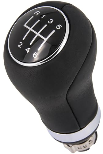 RECAMBO SK-088r Pomo de palanca de cambios Compatible con AUDI A6 C7 Avant 4G5, 4GD A6 C6 Avant 4F5 A6 C6 Sedán 4F2 A6 C7 4G2, 4GC A6 C5 Sedán 4B2