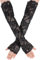 Bremorou 2 Stück Spitzenhandschuhe Schwarze Lange Handschuhe Damen, Handschuhe Uv Schutz, Lange Fingerlose Spitzenärmel, Elegante Hochzeitshandschuhe Für Damen Teeparty Opern Karneval Maskerade