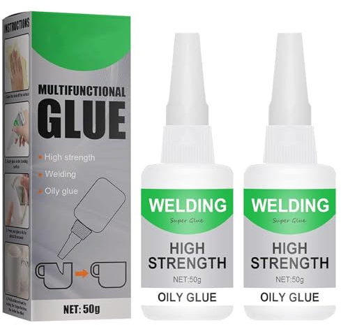 2Pcs Pickelect Welding High-Strength Oily Glue,Multi Purpose Strong Glue Instant Bonding,Universal Super Glue,Strong Adhesion,for Metal, Wood, Ceramics,Leather,Glass