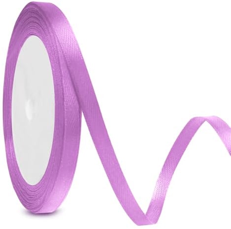 Geschenkband Violett Flieder Schleifenband Flieder Geschenkband Weihnachten 6mm 23m Verpackungsbänder Für Hochzeit Geburtstag Deko Geschenkverpackung Schleifenband Zum Weihnachten Satinbänder Band
