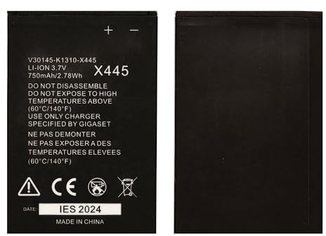 Vvuilsty V30145-K1310-X445 wiederaufladbare 0-Zyklen-Batterie kompatibel mit Siemens Gigaset X656 SL78H SL780 SL785 SL788