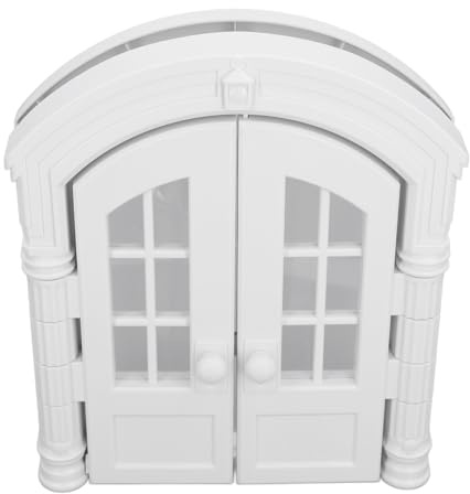 HELEVIA Interior Cat Door, Elegant French Design Double Swing Door No Flap Locks for Pets, Easy Install Long Lasting Pet Door, for Cats and Dogs (Regular Style)