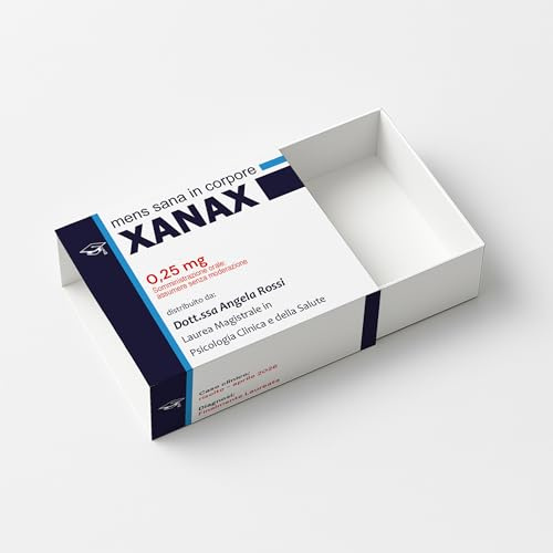 PV Grafik 24 Bomboniere Laurea Personalizzate con Nome, Scatoline Portaconfetti Laurea, Bomboniera Laurea Personalizzata, Portaconfetti Laurea Personalizzati Tema Farmaco Ironico (AX)